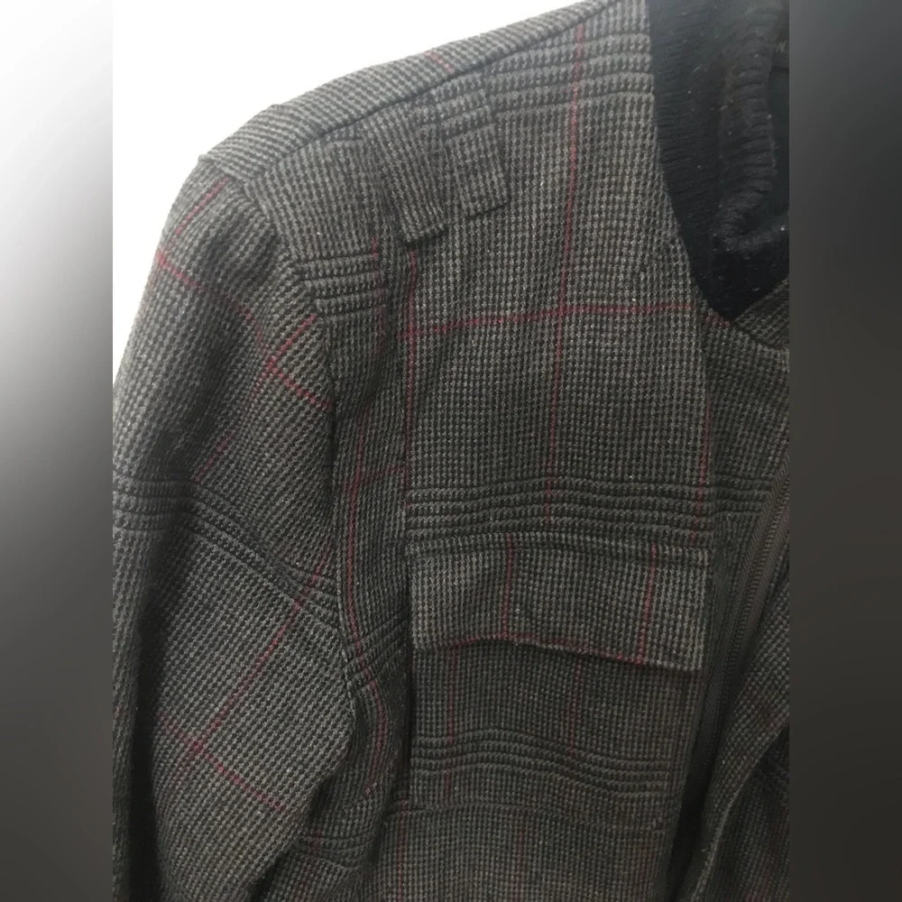 URBAN outfitters standard cloth mens wool blend plaid bomber jacket size S